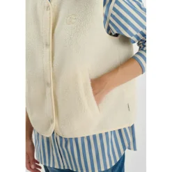 Veste sans manches GUDRU blanc Sofia