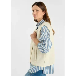 Veste sans manches GUDRU blanc Sofia