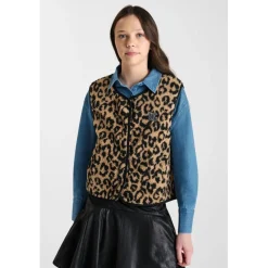 Veste sans manches marron Willa