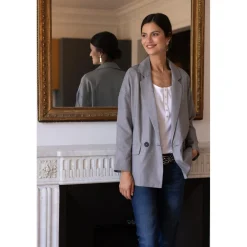 Veste tailleur femme - Gris