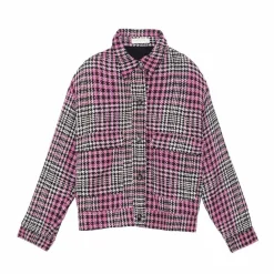 Veste VAL tweed rouge