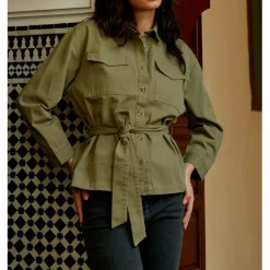 Veste VALORY kaki en coton