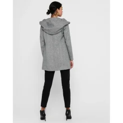 Vestes Capuche Manches longues gris Alma