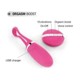 Vibromasseur télécommandé SECRET DELIGHT MAGENTA - Rose Dorcel