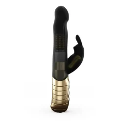 Vibromasseur/rabbit BABY RABBIT BLACK & GOLD 2.0 - RECHARGEABLE - Noir Dorcel