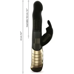 Vibromasseur/rabbit BABY RABBIT BLACK & GOLD 2.0 - RECHARGEABLE - Noir Dorcel