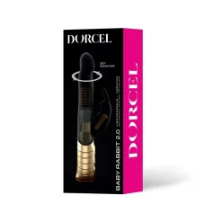 Vibromasseur/rabbit BABY RABBIT BLACK & GOLD 2.0 - RECHARGEABLE - Noir Dorcel