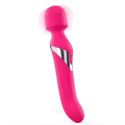 Vibromasseur/stimulateur/wand DUAL ORGASMS MAGENTA - Rose Dorcel