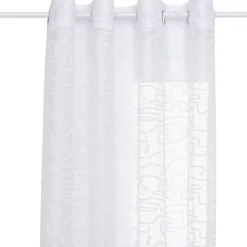 Voilage motif fleurs